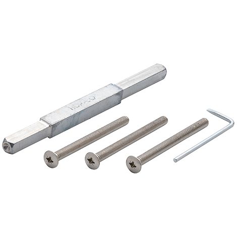 HOPPE® Befestigungsset für Schutz-Türgriffgarnituren ES1 (Griff/Griff), VK 8/10/8 mm, Stiftlänge , Türdrücker, Haustür (1/2)