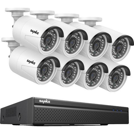 CCTV-Sicherheitsystem, 3MP Auflösung, einfache PoE-Einrichtung, 8Stück 0TB (1/2)