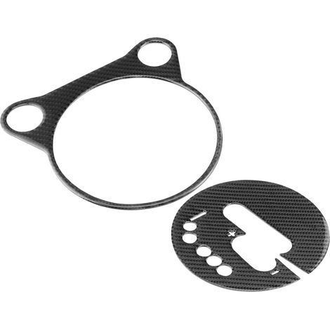 2-teilige Schalthebelabdeckung aus Kohlefaser für Nissan 370Z Z34 (2009–2020), Linkslenker (LHD)