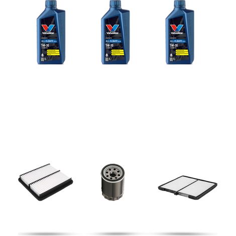 Kit tagliando 3 FILTRI e 3L OLIO compatibile con Kia Picanto I (SA) 1.0 45kw dal 2004 (1/5)