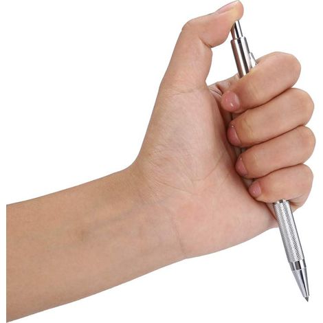 Stylo à Tracer en Carbure, Stylo Graveur de Précision avec Pointe Acier Tungstène pour Gravure sur Verre, Métal, Bois, Céramique - Outil Compact pour Artisans et Bricoleurs (1/5)