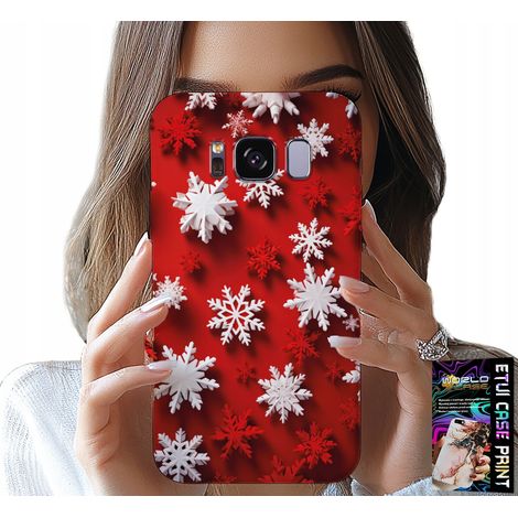 Custodia per Samsung Galaxy S8 - fiocchi di neve, neve, stelle, Natale (1/5)