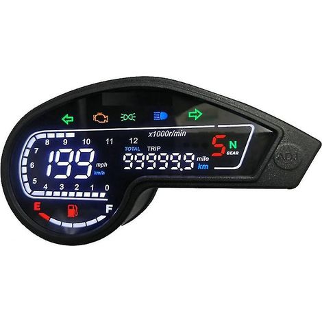 Compteur de vitesse, compteur kilométrique et compte-tours numérique à LED pour moto Nxr150 125 2003-2014 Xr150 Gy200 Mexique-- (1/4)