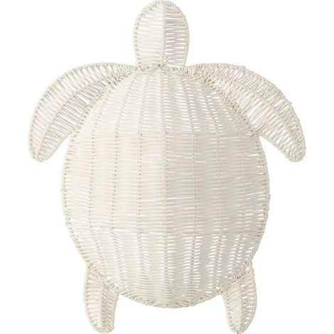 Déco Murale Tortue "Porfirio" 40cm Blanc Cassé (1/2)