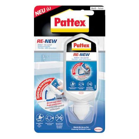 Pattex Neue Fuge, Weiß (80ml) Silikonfugen
