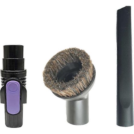 Brosse pour aspirateur 32mm /35mm 2 – in 1 Aspirateur Adapter pour Shark IX141 IX142 IZ363HT IZ361H IZ483H Aspirateur Crevice Tool Horse Hair Brosse A (1/5)