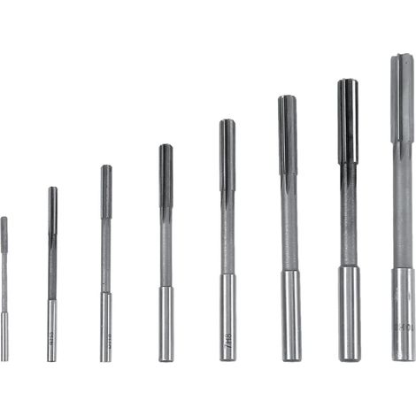8PCS Alésoirs Machine HSS en Acier à Haute Vitesse 3/4/5/6/7/8/9/10mm 4 Flûte Droite Outils de coupeur de Moulin à Boutons (1/5)