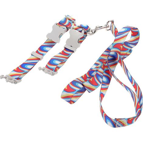Arnés ajustable para gatos, 3 piezas, cuerda de tracción portátil para exteriores, adecuado para gatos con circunferencia de cuello de 20,32 a 33,02 cm. (1/5)