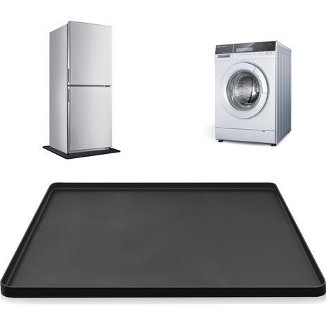 Tapis Machine a Laver, 60x60cm en Silicone avec 2cm Bord Surélevé (1/5)