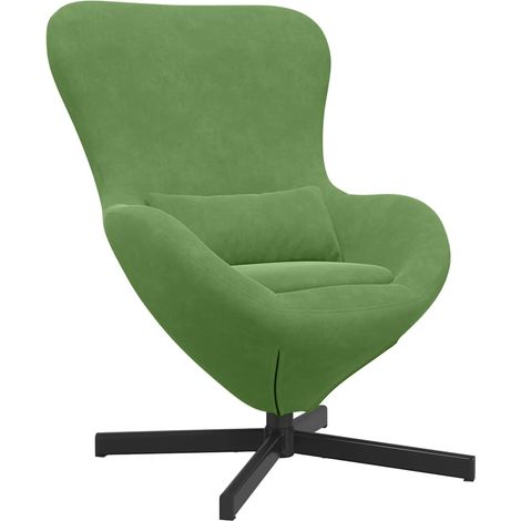 Maison Exclusive - Eiersessel Hellgrün 63 x 73 x 90 cm Samt