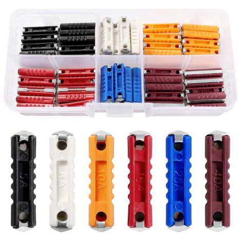 Lot de 60 fusibles continentaux avoir Torpedo mixte 5A 8A 10A 16A 25A 40A (1/5)