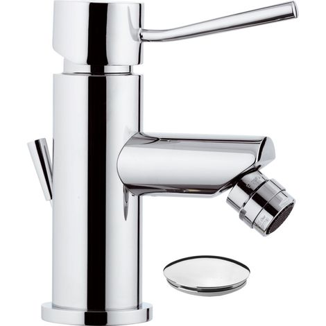 Rubinetto per bidet con o senza scarico e aeratore direzionale serie minimal  Piletta di scarico: No (1/2)