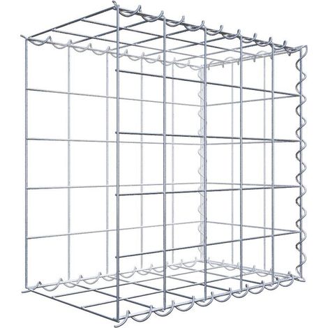 Gabiondeco - Gabion - Element de prolongation en longueur 50 cm x 50 cm x 30 cm (L x H x P). maille 10 x 10 cm. Spirale. Avert.: il manque une grille - Made in Germany (1/5)