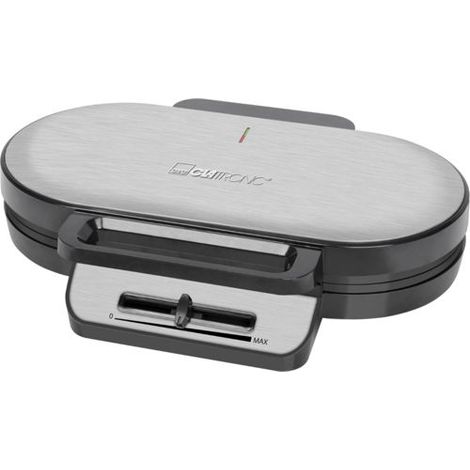 Clatronic Doppel-Waffeleisen WA 3745 ,edelstahl/schwarz