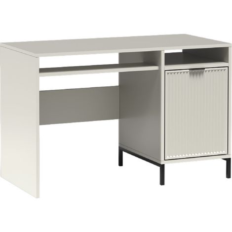 AX LIVING Kaschmir Stauraum Schreibtisch beige Berlinette 12 120x58cm