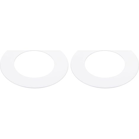 Recessed Lighting Metal Finish Ring, 2Pcs, 2.99 Inch (76mm) Outer Diameter and 1.77 Inch (45mm) Inner Diameter, White Matte Finish. (1/5)