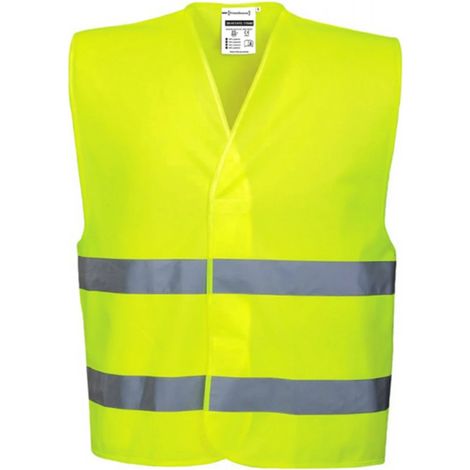 Chaleco de alta visibilidad con 2 bandas y cierre de velcro T-MHV714YF