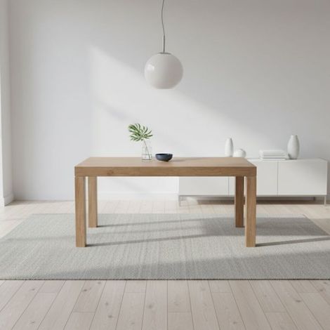 Tavolo Imab Piana T08 in rovere decapato con 4 allunghe 160x90x74.6 H cm.