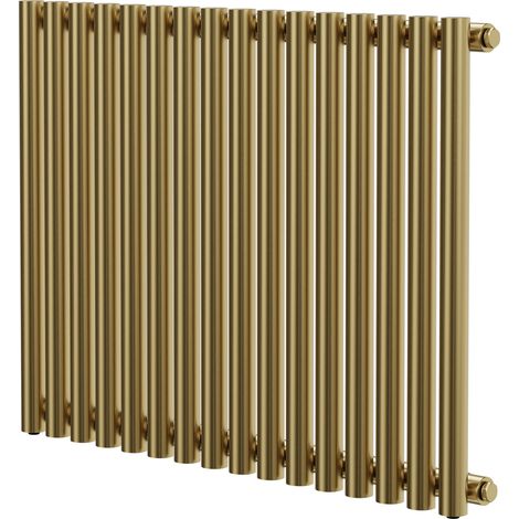 Wholesale Domestic Sinclair Colore Brushed Brass 600mm x 795mm Horizontal Single Panel Radiator (1/5)