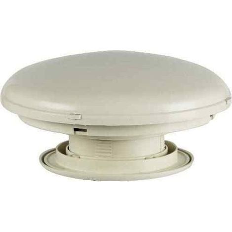 Imline – Aérateur de toit ivoire avec moustiquaire – Passage d'air 28 cm² – Perçage Ø 110 mm – Hauteur 50 mm pour camping-car et caravane