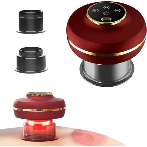 Appareil de Massage Ventouses Électrique - Contrôle de Température, Portable pour Domicile, Bureau et Voyage
