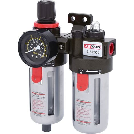 KS Tools 515.3350 Gruppo Trattamento Aria Compressa, 3/8", 1/4" (1/2)