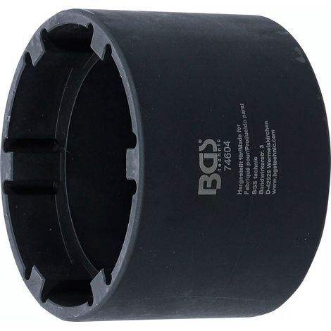 Llave de vaso bgs 74604 20 mm alto torque 6 pasadores