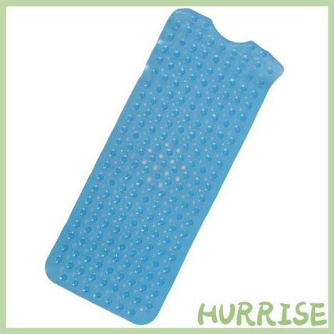 Garosa tapis de baignoire Tapis de bain en PVC antidérapant, pour salle de bain, cuisine, hôtel, toilettes, linge douche Bleu (1/5)