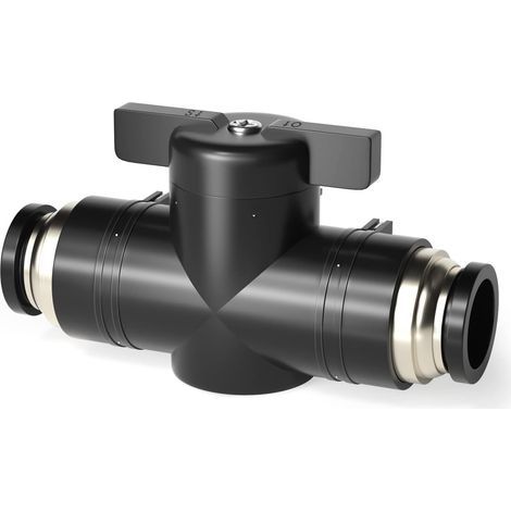 Kugelhahn, Kunststoff und Kupfer, Luftstromregelung, 6,35 mm, für pneumatische Systeme (1/5)