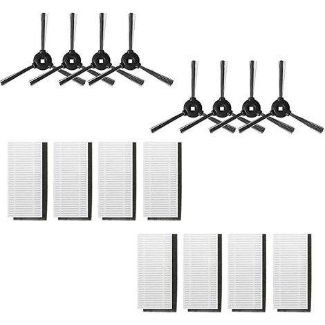 Lefant Robot Vacuum Cleaner Accessories Kit 8 Side Brushes & 8 HEPA Filters M200/M201/M520M/M501-A/M571/T700 (1/5)