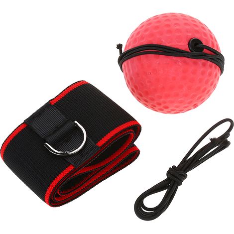 Lot de 1 coup de poing d'entraînement pour boxe adulte avec bandeau noir, exercice de vitesse (1/5)