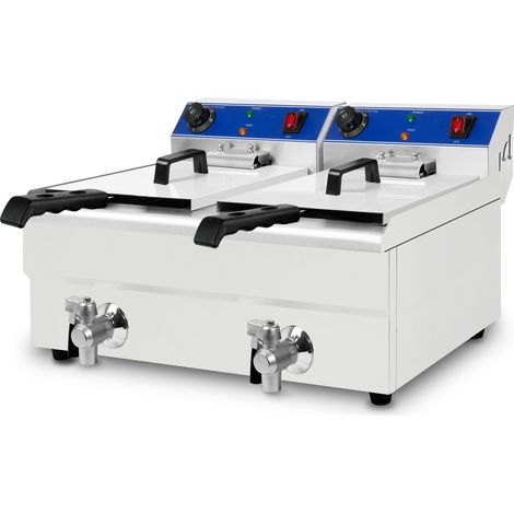 VERTES Friggitrice in acciaio inox 2x 10L (2x 3000W, 230V)
