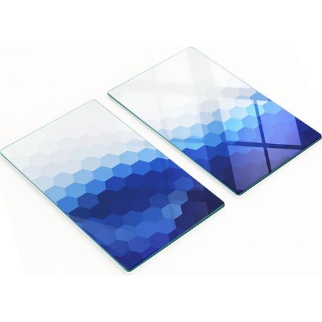 Tablas de cortar de cristal para cocina con dibujos de dados, 2 x 30 x 52 cm
