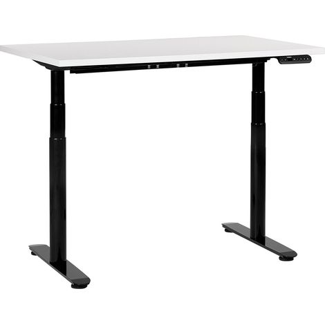 Electric Adjustable Standing Desk DESTINAS White/ Black 120 cm 72 cm