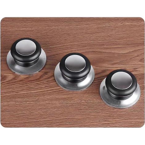 3-delige set hittebestendige deksels voor kookpannen en potten, inclusief tilgreep. Vervangende onderdelen voor keukengerei. (1/4)