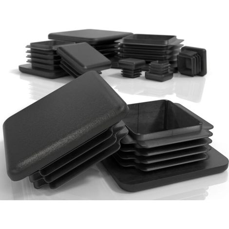 Tappi a persiana 50x50 mm per tubi quadrati Tappi quadrati in plastica PP Tappo per gambe di sedie Tappo per tubi quadrati per tubi metallici, sedie, divani, tavoli e scaffali 4 pz.