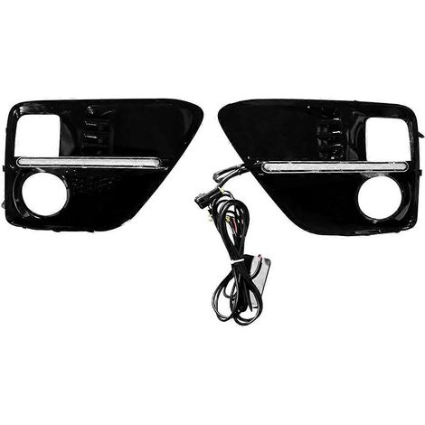 LED-Tagfahrlichtleiste für Stoßstange, Nebelscheinwerfer-/Fernlichtabdeckung, Teilenummer 84501AJ060, schwarz (1/5)