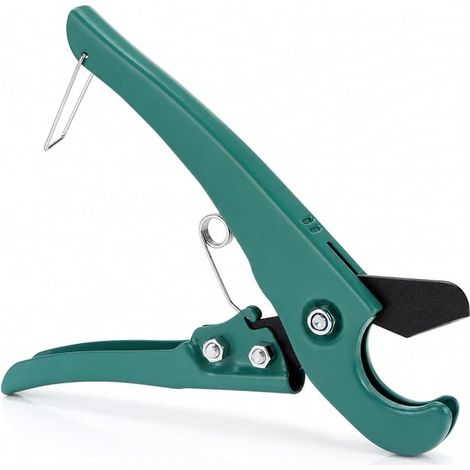 QWORK PEX Pipe Cutter 32mm with SK5 V-Blade - Manual Aluminium Alloy Pipe Cutter for PVC, PE, PP, CPVC and Rubber Pipes - Plumbing Tool for Maintenance and Renovation (1/5)