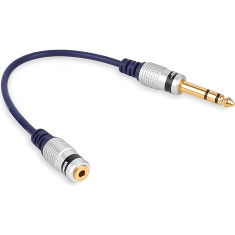 Adaptateur jack stéréo 6,3 mm - prise jack stéréo 3,5 mm Vitalco (1/5)