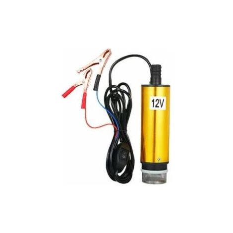 Pompe Submersible Pour Le Pompage De L'eau De Gasoil 51mm Pompe De Transfert De Carburant Ravitaillement Avec Tamis Filtrant - DC 12V (1/4)