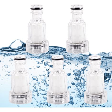 5-teiliger Wasserhahnadapter, transparenter Kunststoff, universeller Wasseranschluss für Gartenschläuche, praktisch und vielseitig (1/5)