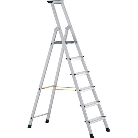 Anodised Trade Platform Steps, Platform Height 0.88m 4 Rungs (1/2)
