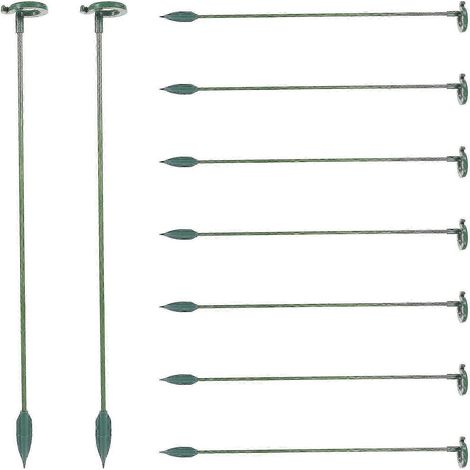 Un ensemble de 10 supports pour plantes en pot, comprenant des supports pour orchidées en forme de papillon, mesurant 27,50 x 2,70 x 2,30 cm. (1/5)
