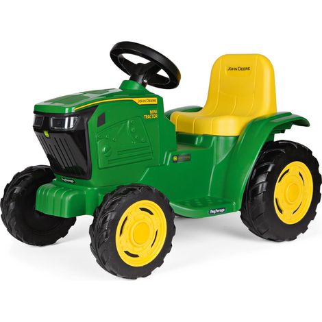 PEG John Deere Mini Tractor Trattore Elettrico Cavalcabile 6V per Bambini da 1 Anno con Batteria Ricaricabile, Luci LED, Clacson, Suoni e Melodie (1/5)