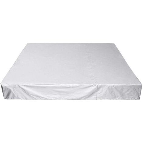 Ahlsen Schutzhülle für Whirlpool, Spa, Schwimmbad, Badewanne, Spa-Abdeckung aus Oxford-Gewebe für den Garten, staubdicht, wasserdicht, UV-beständig, silberfarben, 23 x 12 x 31 x 30 cm (1/5)