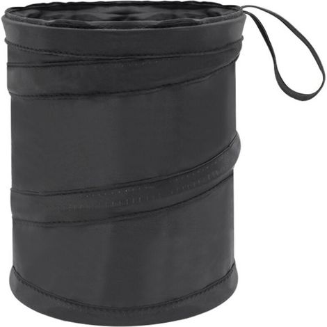 Poubelle noire pliable pour fournitures de voiture, boîte de rangement pour voiture, sac de rangement pour dossier de siège (1/5)