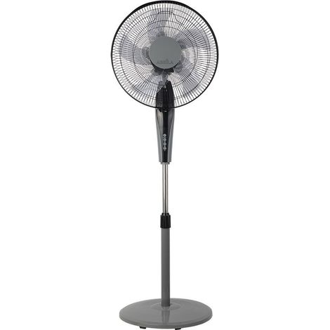 Ventilador de Pie Borlon Negro/Gris 55W 3 Velocidades Oscilante (1/3)