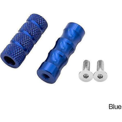 Stück Motorrad-CNC-Universal-M6-Schalthebel-Fußrasten, Bremspedal-Schalthebel, Fußrasten, Motorrad-Fußrasten, Aluminium – Blau (1/5)