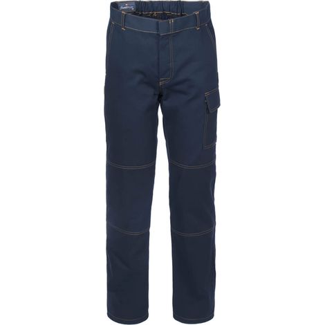 PANTALONE SERIO PLUS COLORE BLU TAGLIA XXL