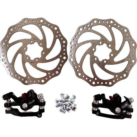 2 disques de frein pour vélo (140 mm/160 mm/180 mm) VTT/Vélo de route (1/5)